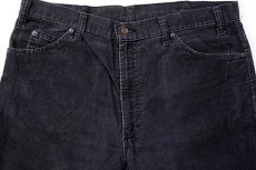 画像4: 80s USA製 Levi'sリーバイス 517-1558 コーデュロイパンツ 炭黒 w38★ブーツカット (4)