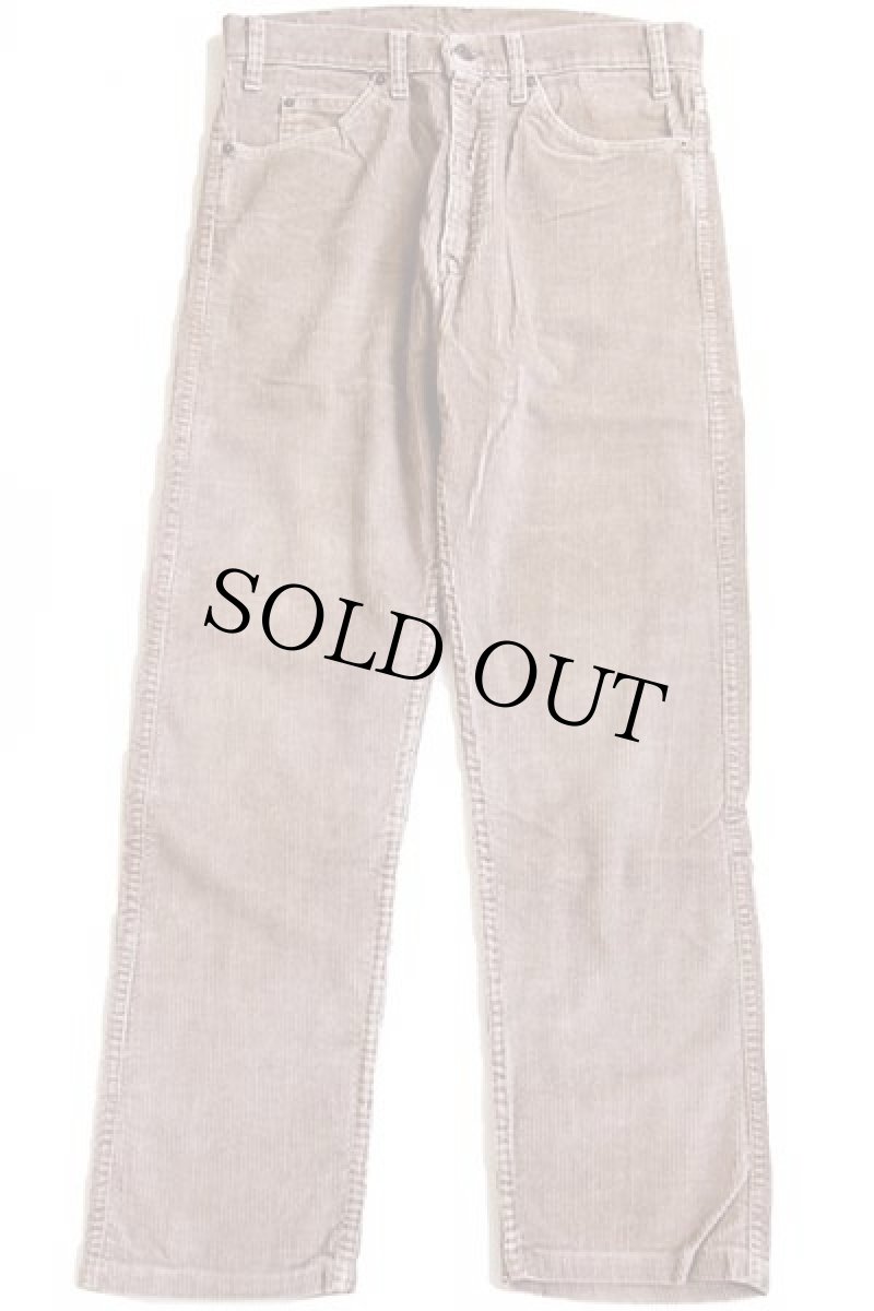 画像2: 80s Levi'sリーバイス 41505 太畝 コーデュロイパンツ ベージュ w33 (2)