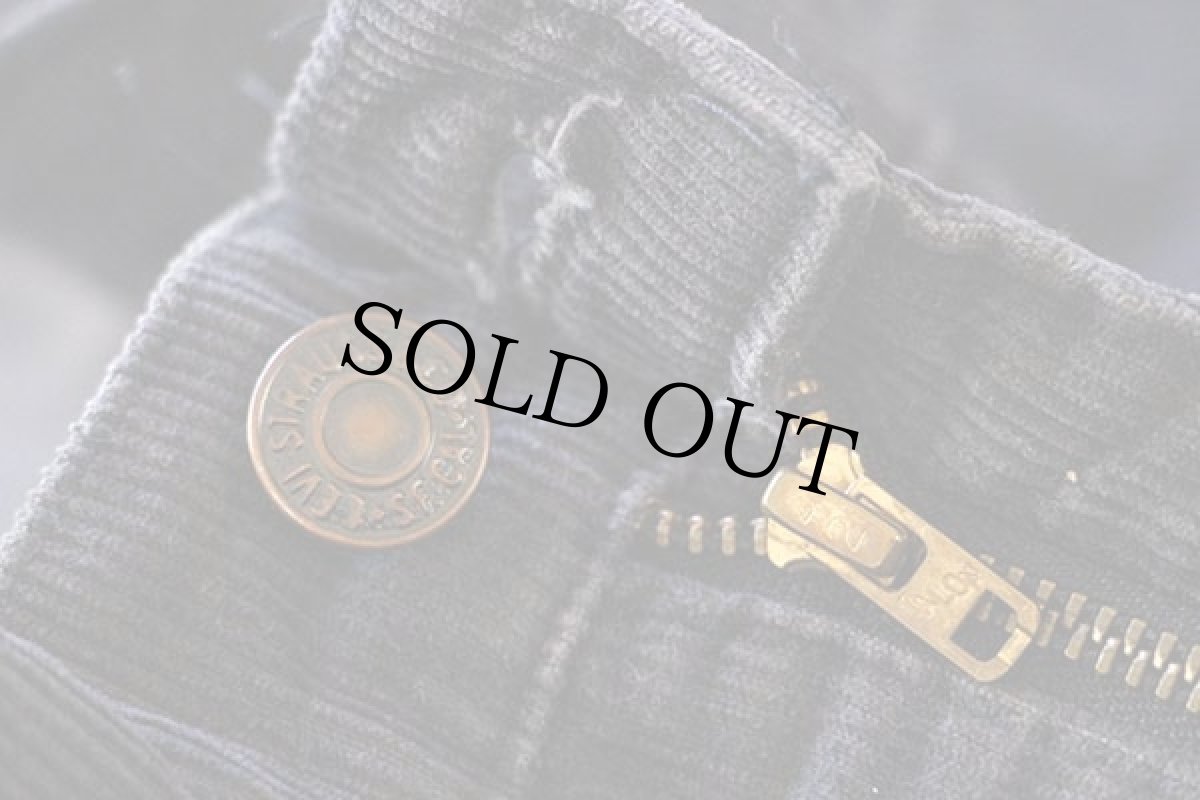 画像8: 80s USA製 Levi'sリーバイス 517-1558 コーデュロイパンツ 炭黒 w38★ブーツカット (8)