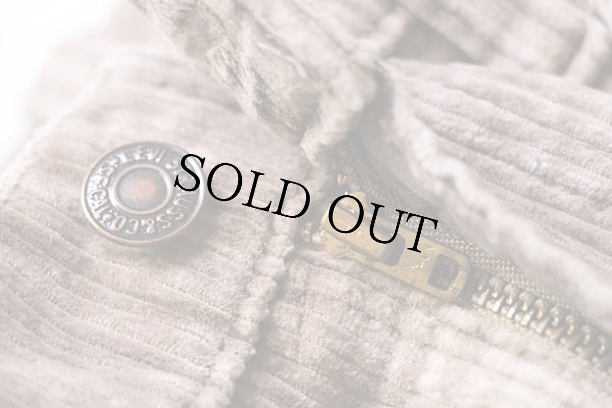 画像7: 80s Levi'sリーバイス 41505 太畝 コーデュロイパンツ ベージュ w33 (7)