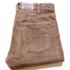 画像1: 80s Levi'sリーバイス 41505 太畝 コーデュロイパンツ ベージュ w33 (1)