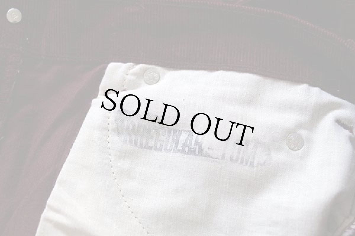 画像8: デッドストック★70s USA製 Levi'sリーバイス 517 コーデュロイパンツ バーガンディ w34 L36★ブーツカット (8)