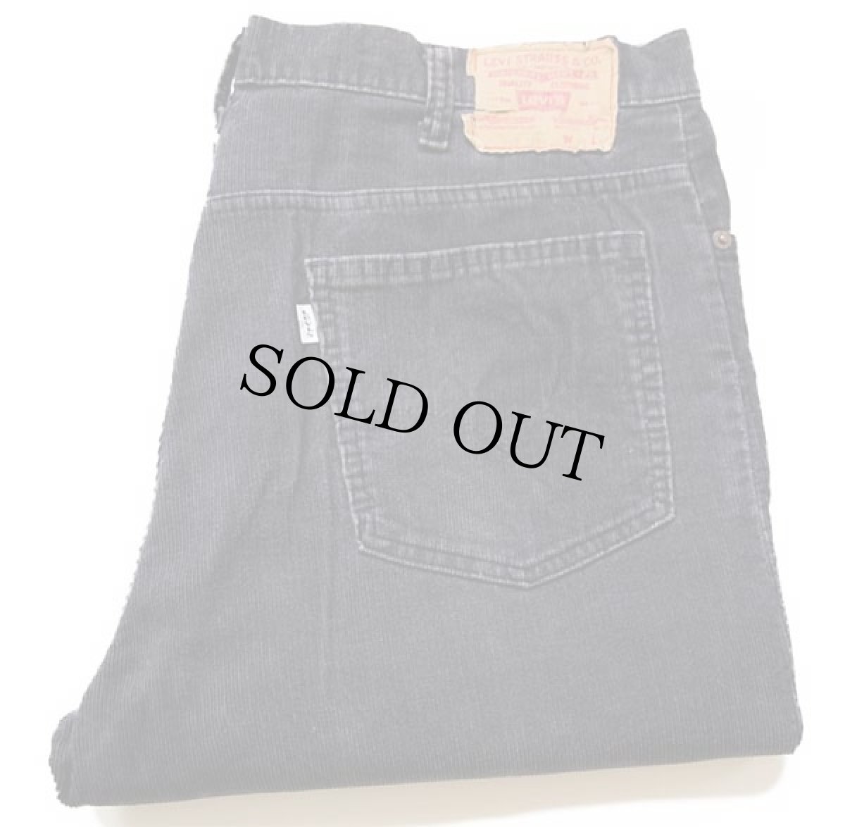 画像1: 80s USA製 Levi'sリーバイス 517-1558 コーデュロイパンツ 炭黒 w38★ブーツカット (1)