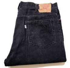 画像1: 80s USA製 Levi'sリーバイス 517-1558 コーデュロイパンツ 炭黒 w38★ブーツカット (1)