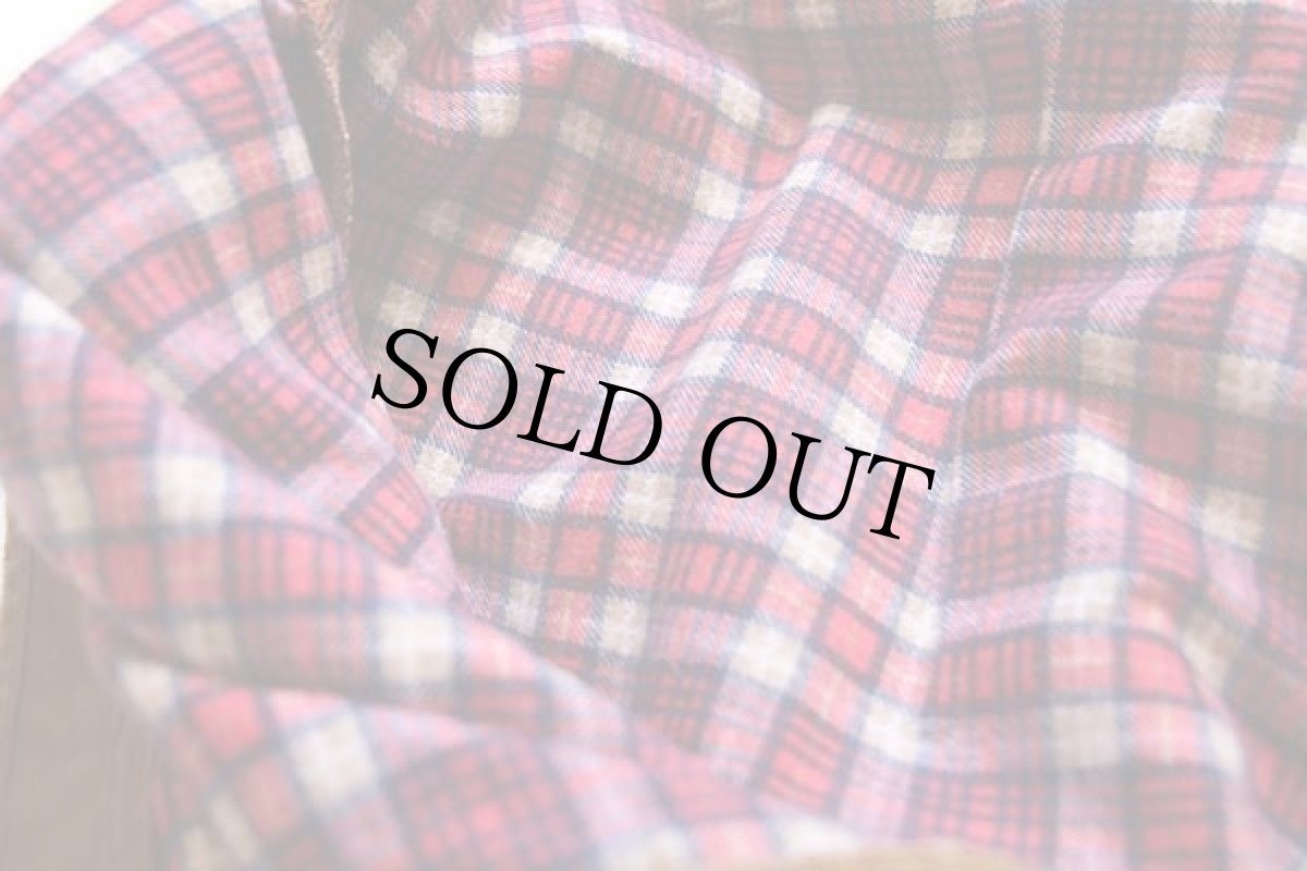 画像8: 70s USA製 a Pella Big Dutch Garments チェック ネルライナー ダック地 ペインターパンツ 茶 w40 (8)