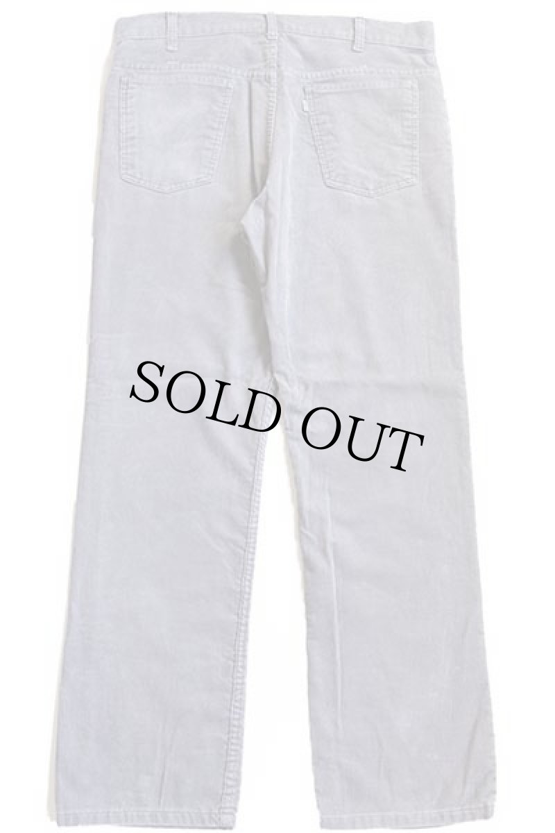 画像3: 80s USA製 Levi'sリーバイス 519 コーデュロイパンツ グレー w36 L30 (3)