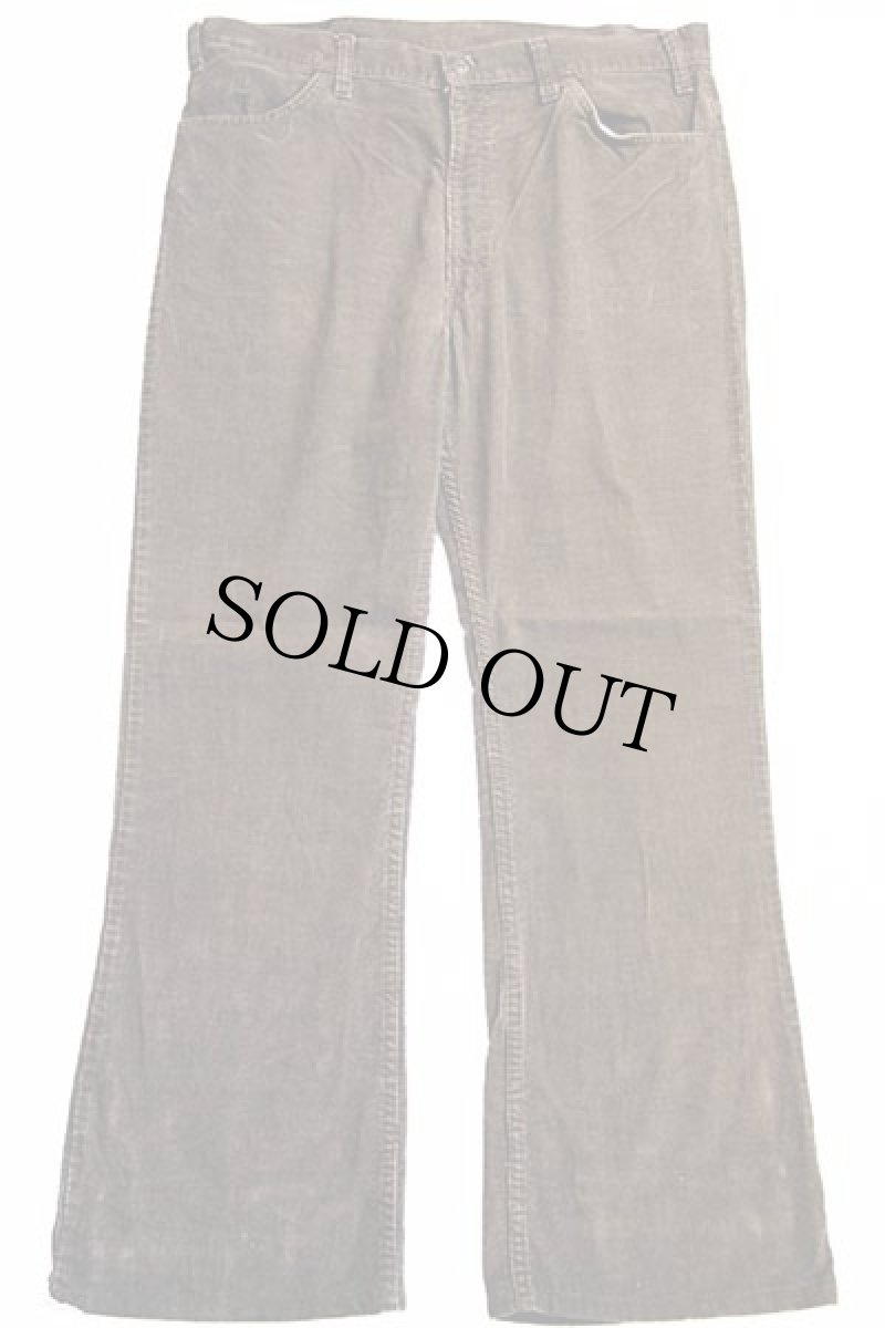 画像2: 70s USA製 Levi'sリーバイス 646 コーデュロイパンツ 焦げ茶 w38★ベルボトム (2)
