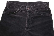 画像4: 80s Levi'sリーバイス 519-1558 コーデュロイパンツ 黒 w31 (4)