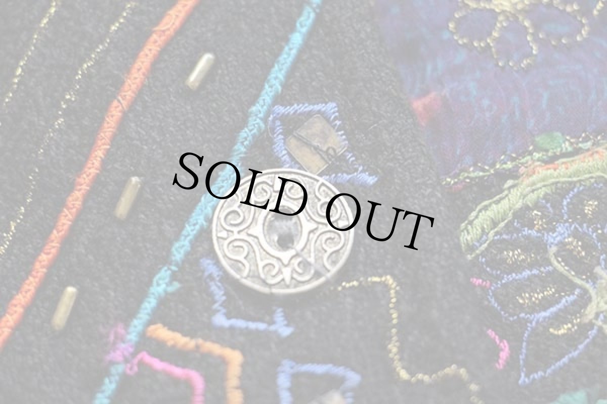 画像5: CHICO'S アップリケ&スパンコール&ビーズ&刺繍 装飾 コットン×レーヨン ジャケット 2 (5)