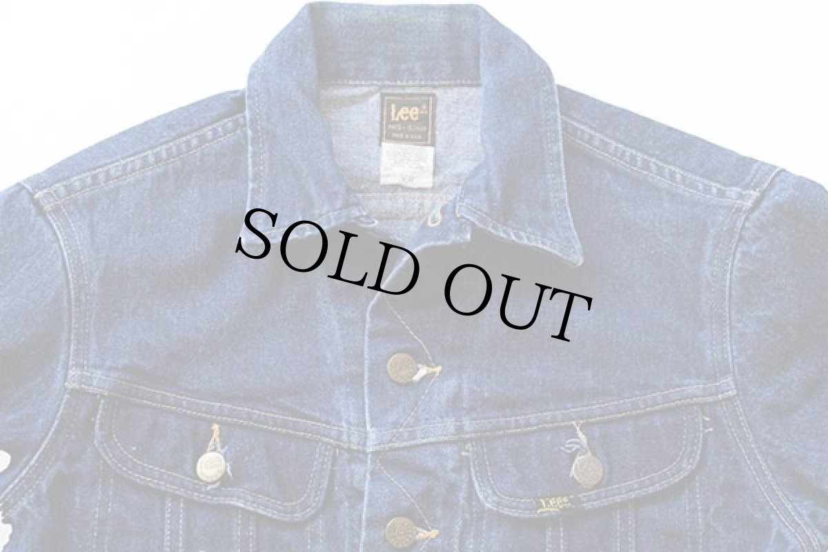 画像3: 80s USA製 Leeリー 220 デニムジャケット 4ポケット 36R (3)