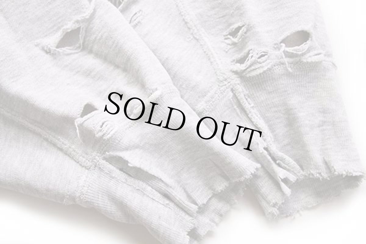 画像8: 80s USA製 Championチャンピオン MACALESTER COLLEGE リバースウィーブ スウェット ボロ 杢グレー L (8)