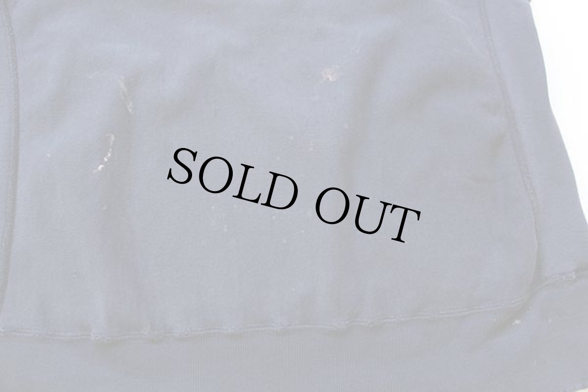 画像5: 80s USA製 Championチャンピオン GUSTAVUS ADOLPHUS リバースウィーブ スウェット ボロ 紺 フェード XL (5)