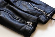 画像7: HOT LEATHERS キルティングライナー ダブルライダース レザージャケット 黒 キッズ14 (7)