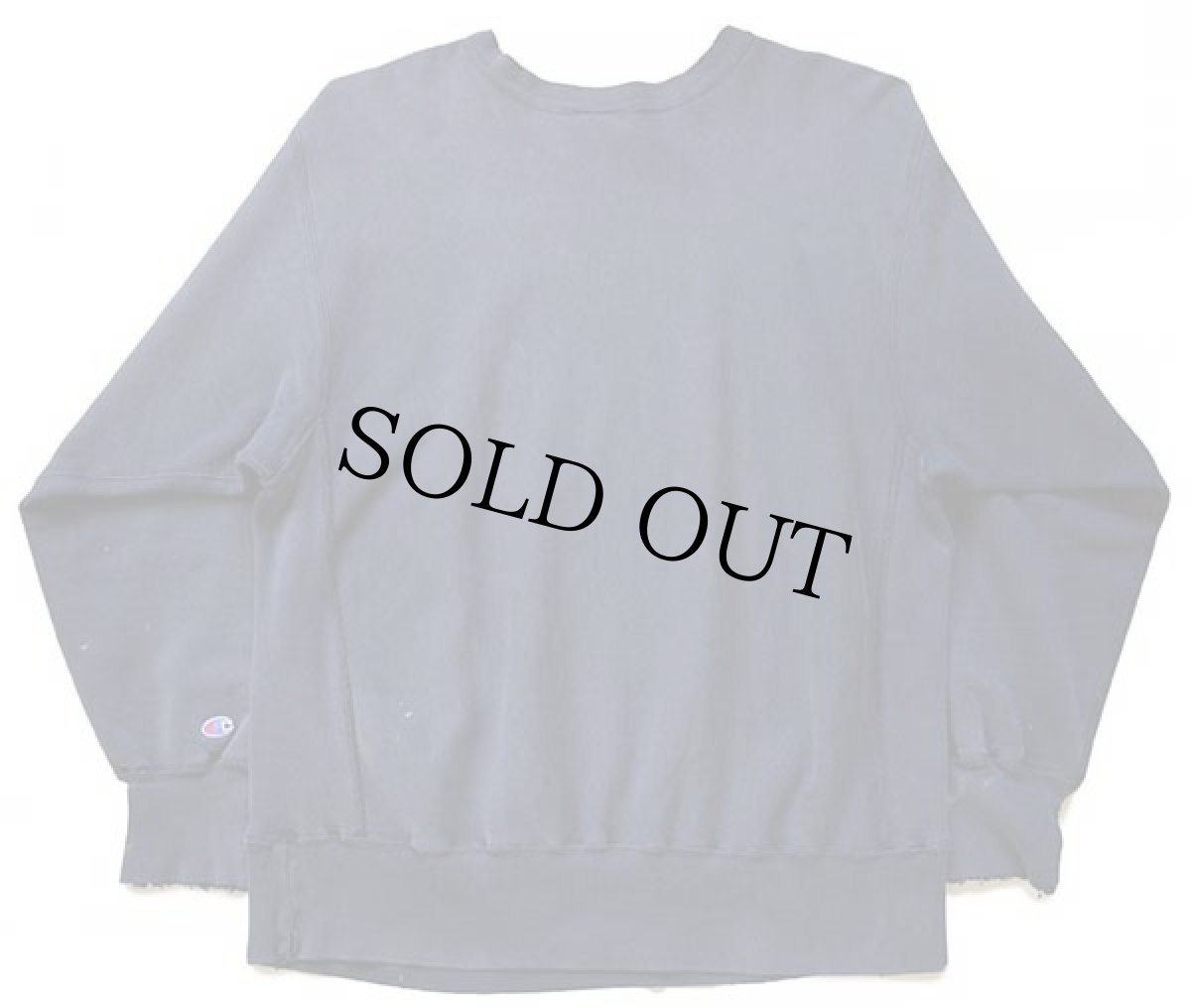 画像2: 80s USA製 Championチャンピオン GUSTAVUS ADOLPHUS リバースウィーブ スウェット ボロ 紺 フェード XL (2)