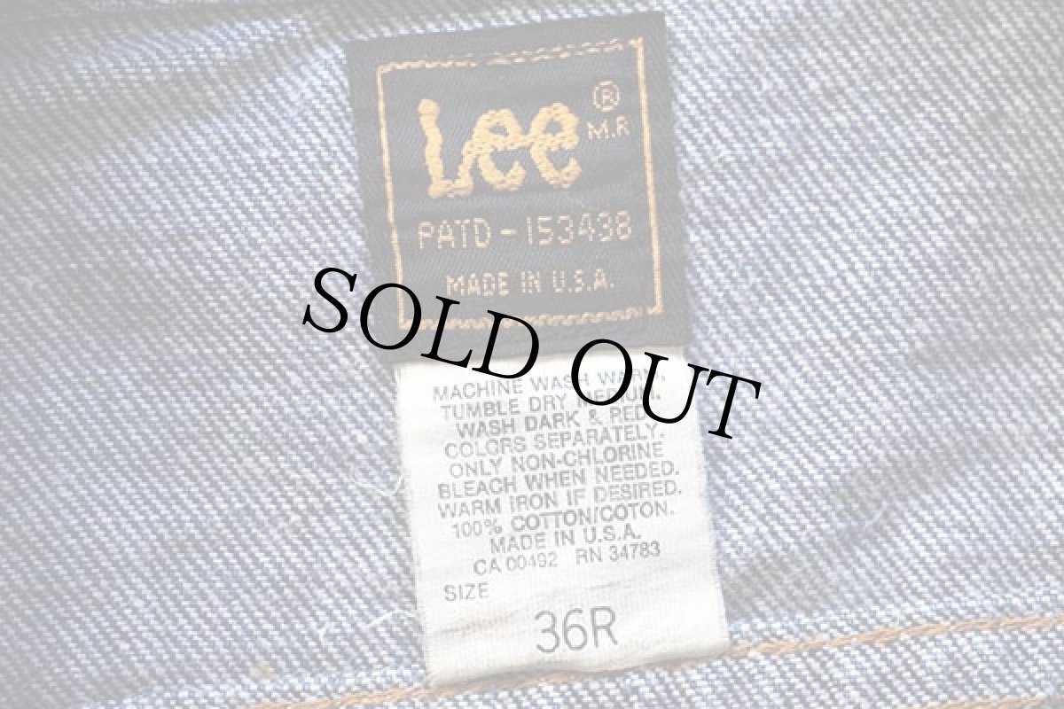 画像4: 80s USA製 Leeリー 220 デニムジャケット 4ポケット 36R (4)