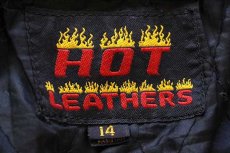 画像4: HOT LEATHERS キルティングライナー ダブルライダース レザージャケット 黒 キッズ14 (4)