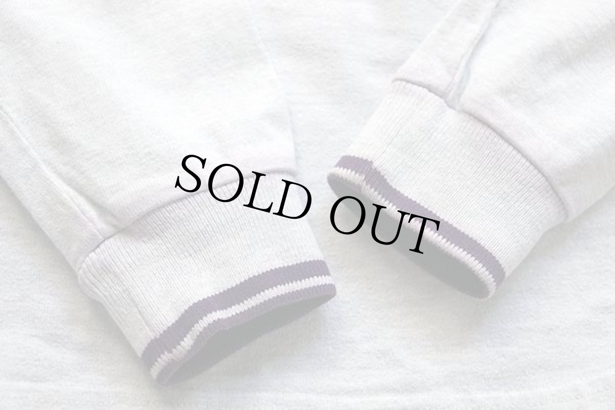 画像6: 80s USA製 L.L.Bean モックネック ヘビー コットン スウェット 杢ライトグレー M (6)