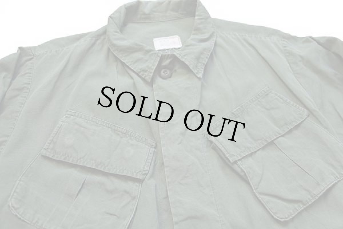 画像3: 70s 米軍 U.S.ARMY ジャングルファティーグジャケット オリーブグリーン M-L (3)