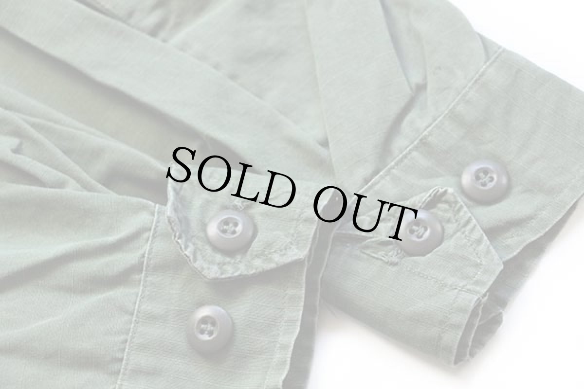 画像6: 70s 米軍 U.S.ARMY ジャングルファティーグジャケット オリーブグリーン M-L (6)