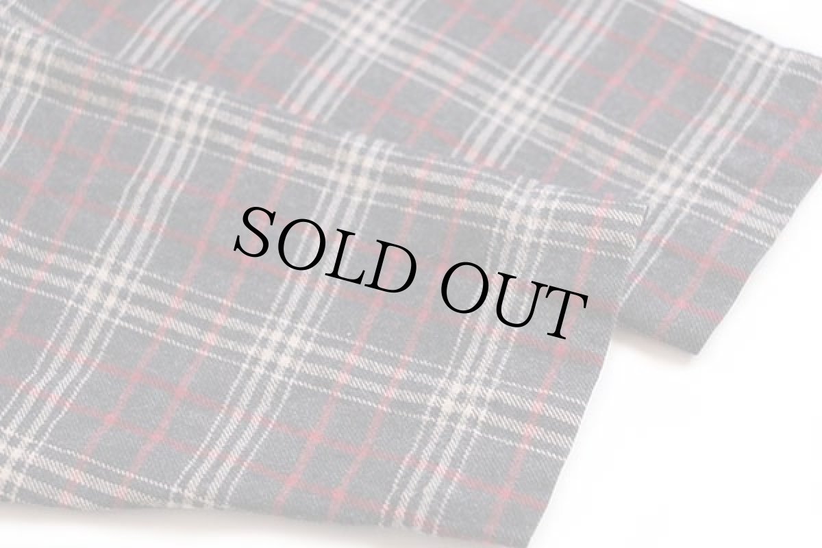 画像5: 90s EddieBauerエディーバウアー タータンチェック マキシ丈 コットン ライトネル ワンピース S (5)