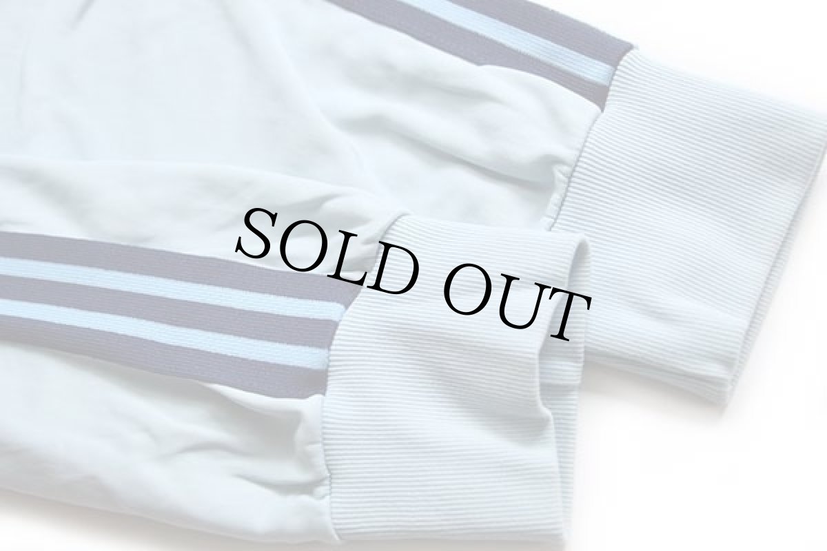 画像6: 70s フランス製 adidasアディダス VENTEX ATP トラックジャケット 水色×紺 M★ジャージ (6)