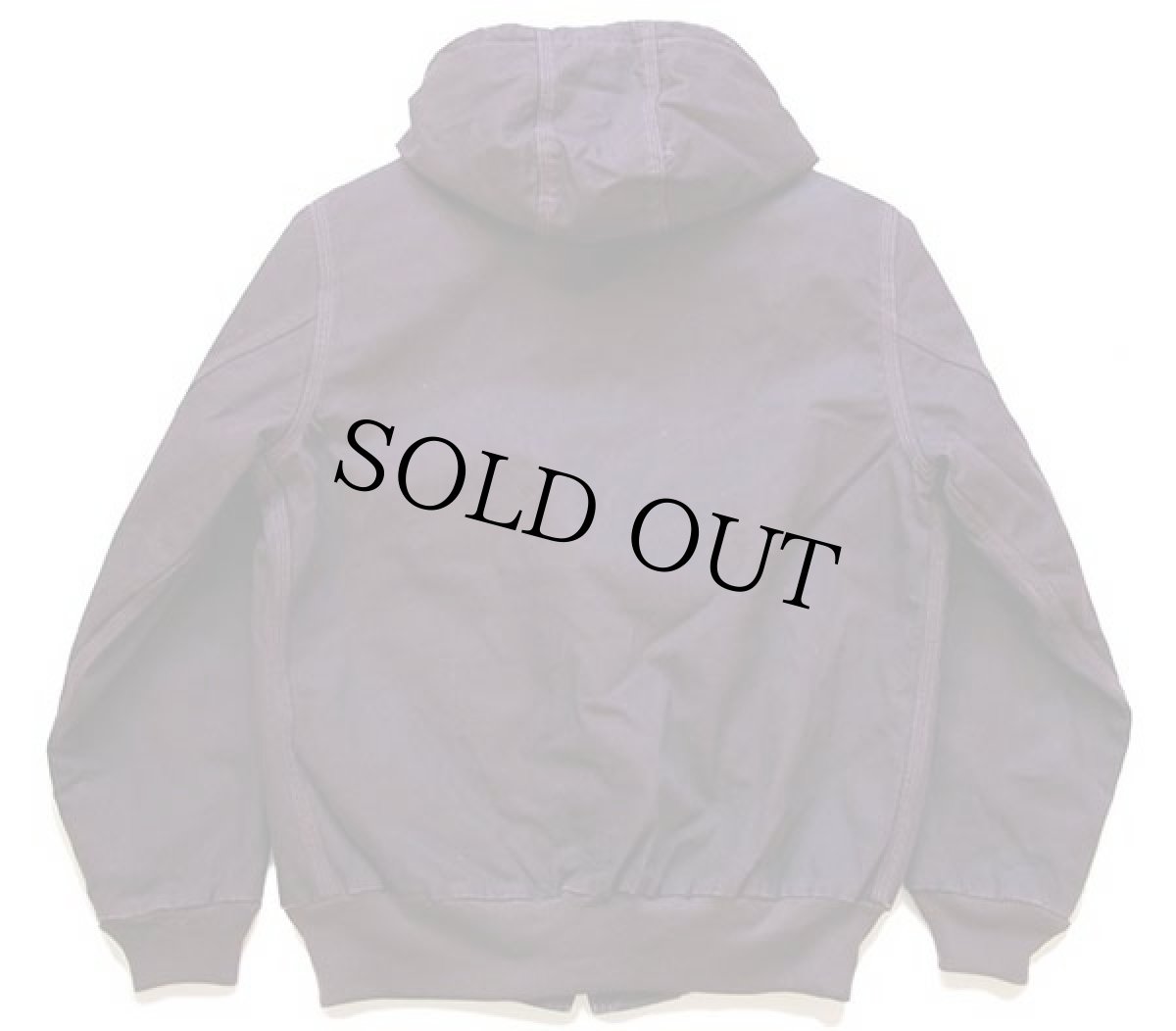 画像2: 00s メキシコ製 carharttカーハート キルティングライナー ダック地 アクティブジャケット パーカー 紫 W-M (2)