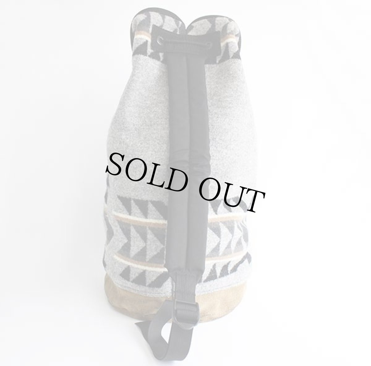 画像3: 80s USA製 PENDLETONペンドルトン ネイティブ柄 ボトムレザー ウール ブランケット ワンショルダーバッグ (3)