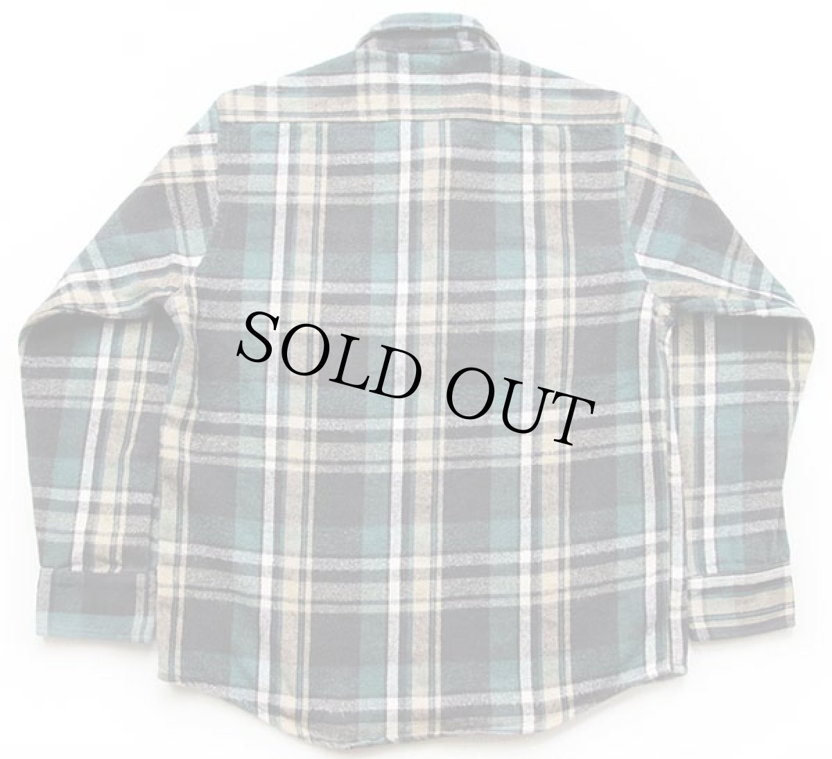 画像2: 90s USA製 FIVE BROTHERファイブブラザー チェック コットン フランネルシャツ M (2)