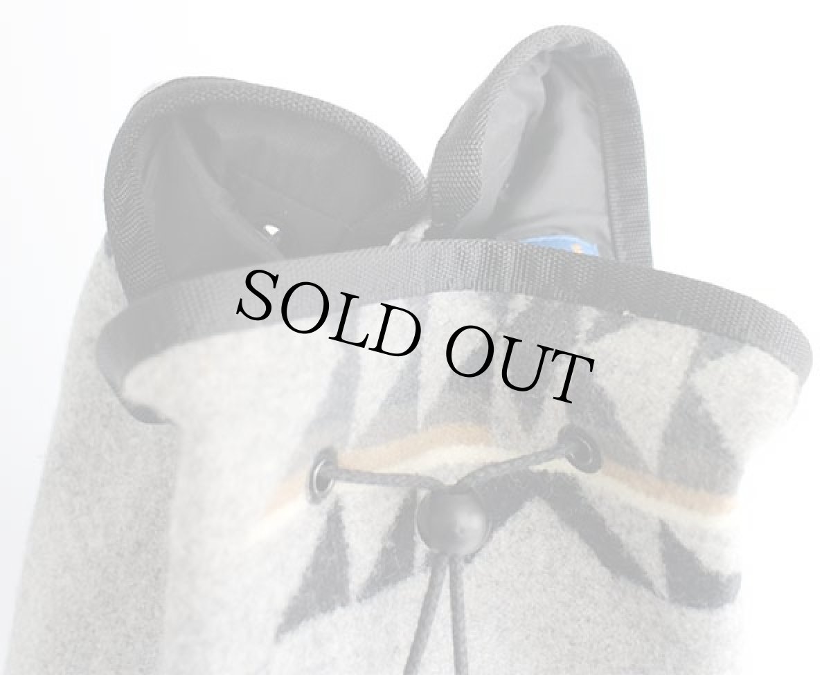 画像6: 80s USA製 PENDLETONペンドルトン ネイティブ柄 ボトムレザー ウール ブランケット ワンショルダーバッグ (6)