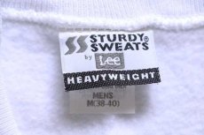 画像4: デッドストック★90s USA製 STURDY SWEATS by Leeリー 無地 スウェット 白 M★ブランク (4)