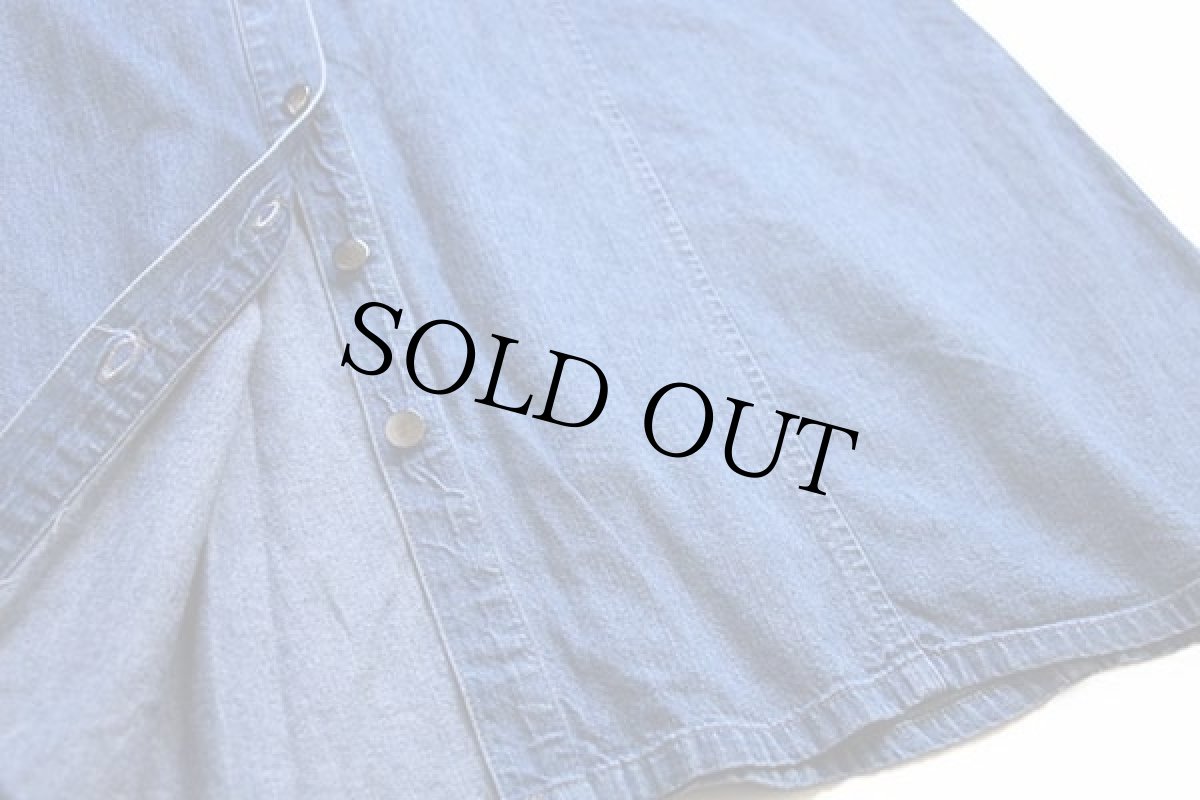 画像5: 90s EddieBauerエディーバウアー デニム シャツワンピース XL (5)