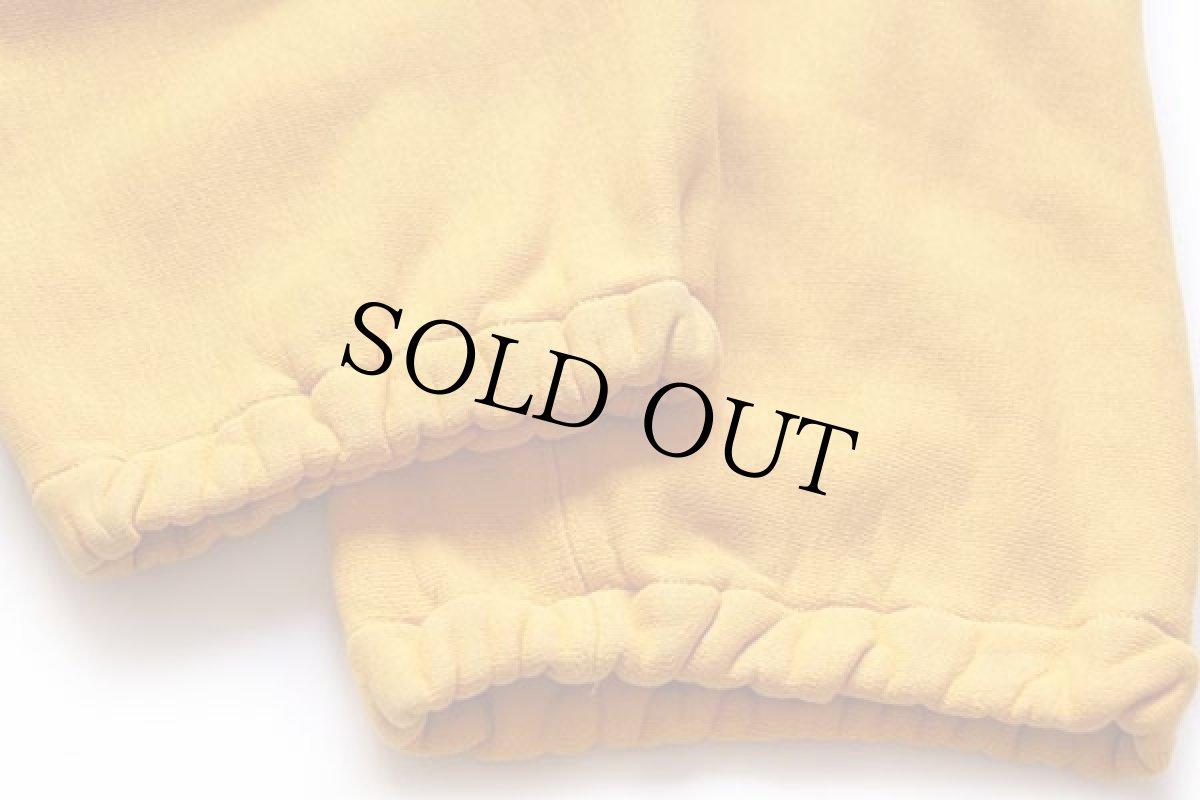 画像7: 80s USA製 Championチャンピオン IOWA 63 リバースウィーブ スウェットパンツ イエロー (7)