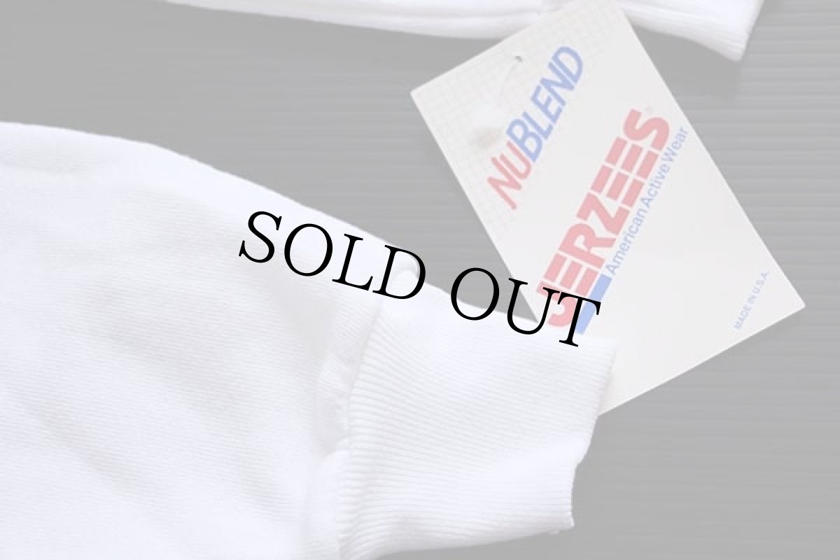 画像5: デッドストック★80s USA製 JERZEES リメイク レース装飾 パチポケ スウェット カーディガン 白 (5)