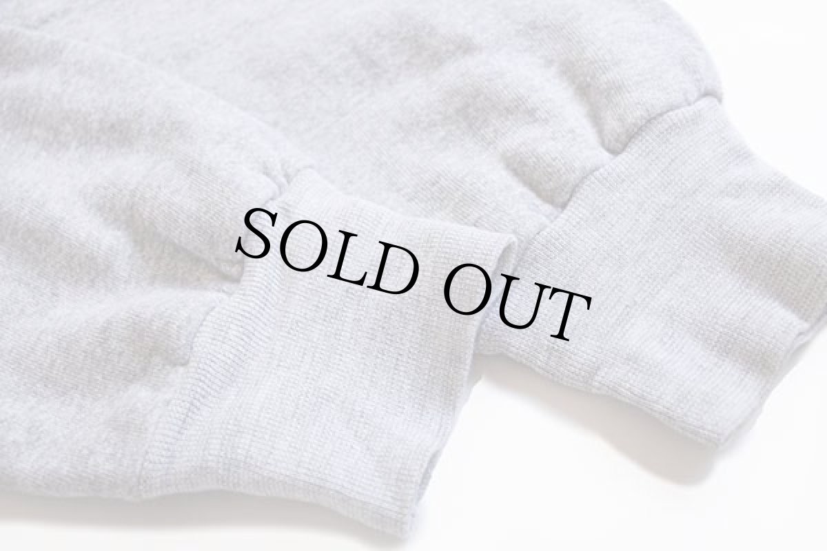 画像6: 50s UNKNOWN 無地 裏サーマル スウェットパーカー 杢グレー (6)