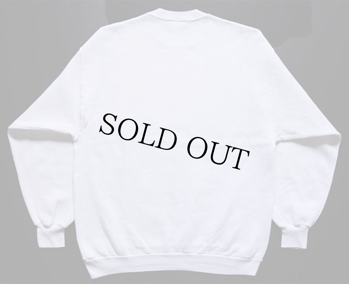 画像2: 90s USA製 Peacock Socrates Plato Sinatra メッセージ スウェット 白 XL (2)