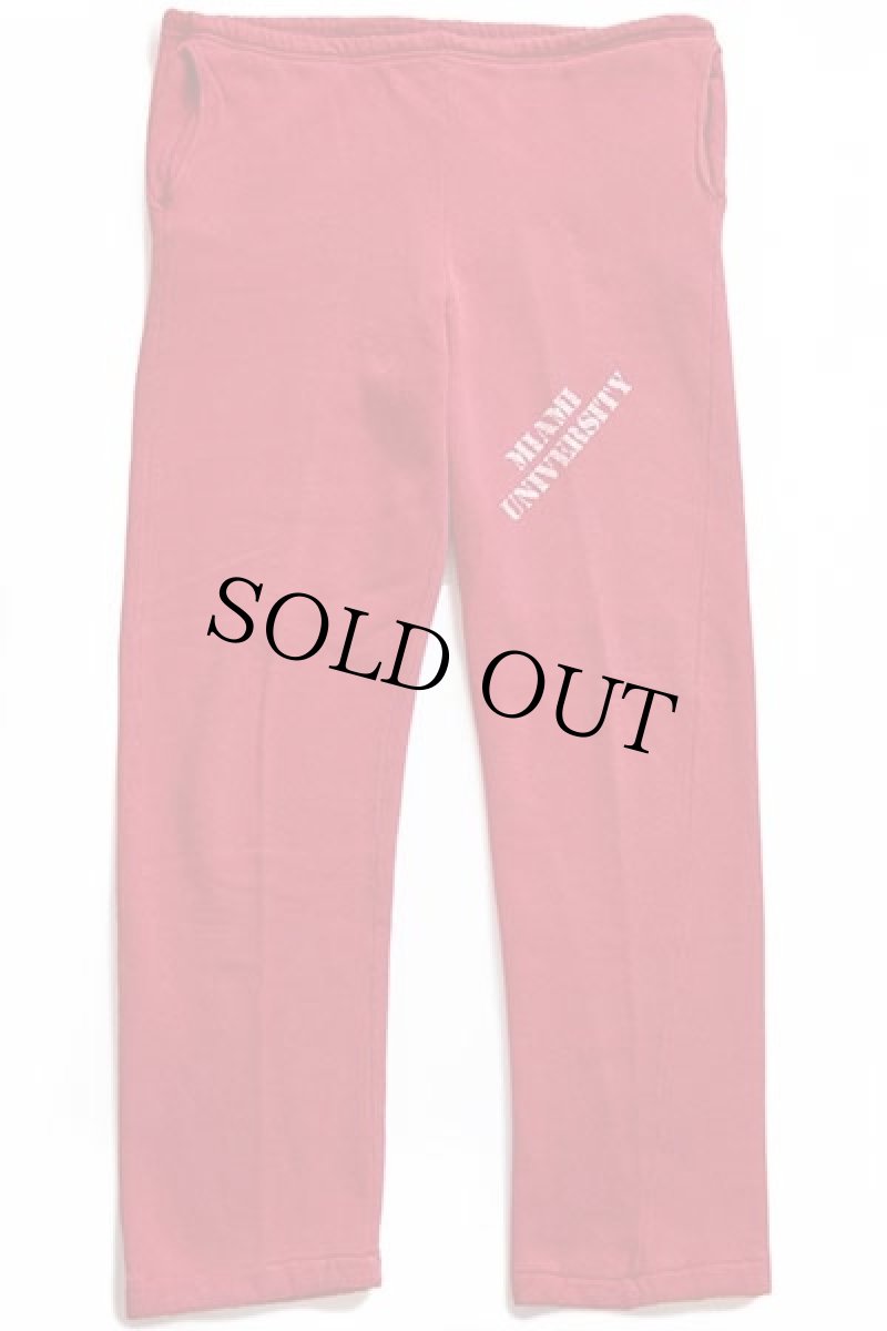 画像2: 80s USA製 Championチャンピオン MIAMI UNIVERSITY ステンシル スウェットパンツ 赤 M (2)