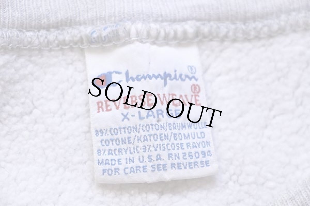 画像3: 90s USA製 Championチャンピオン NFL MINNESOTA VIKINGS リバースウィーブ スウェット ボロ 杢グレー XL (3)