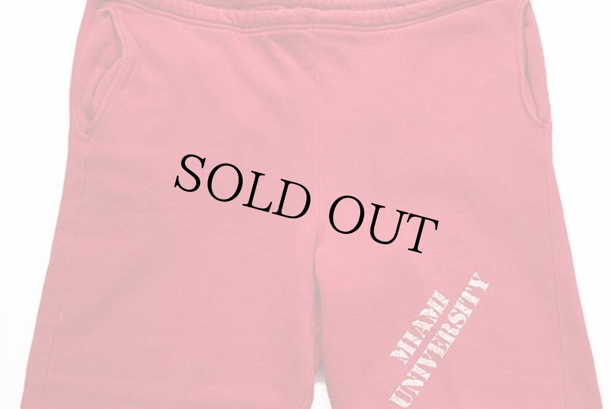 画像4: 80s USA製 Championチャンピオン MIAMI UNIVERSITY ステンシル スウェットパンツ 赤 M (4)