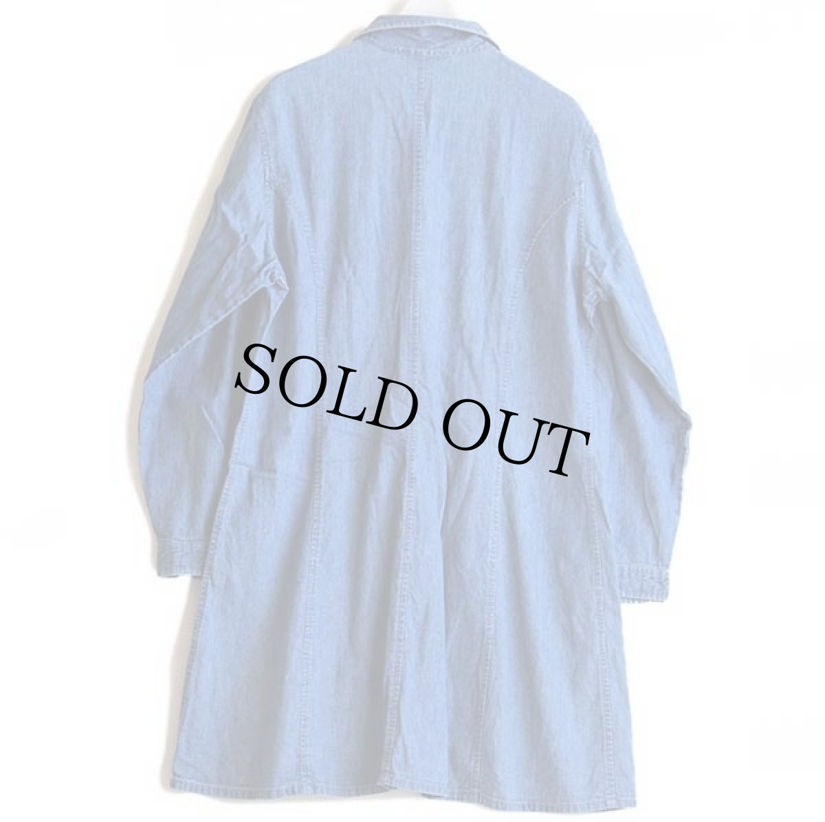 画像2: 90s EddieBauerエディーバウアー デニム シャツワンピース XL (2)