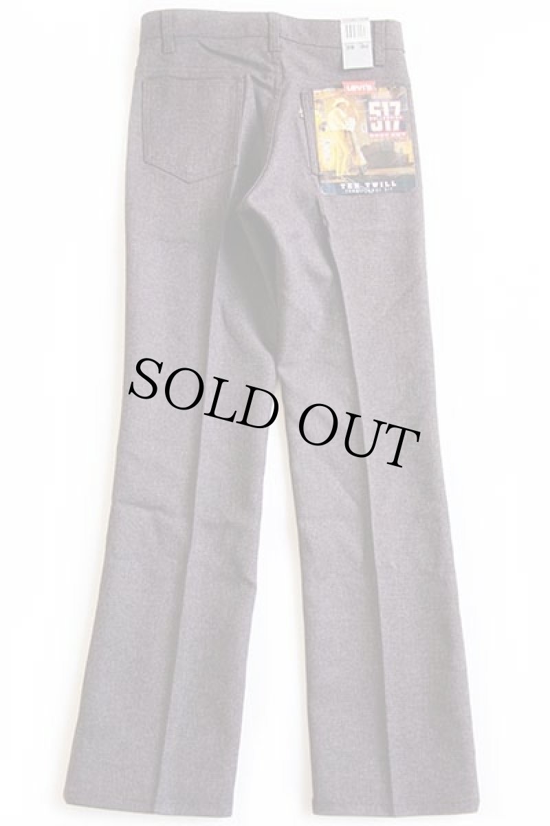 画像3: デッドストック★90s USA製 Levi'sリーバイス 517 ポリエステルパンツ ココア w29 L30★スタプレ (3)