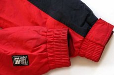 画像8: 90s HELLY HANSENヘリーハンセン ツートン 切り替え Helly-Tech Thinsulate 中綿入り ナイロンジャケット 赤×黒 L (8)