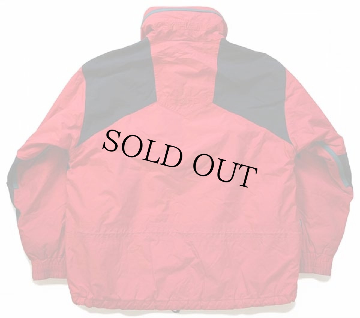 画像2: 90s HELLY HANSENヘリーハンセン ツートン 切り替え Helly-Tech Thinsulate 中綿入り ナイロンジャケット 赤×黒 L (2)