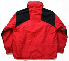 画像2: 90s HELLY HANSENヘリーハンセン ツートン 切り替え Helly-Tech Thinsulate 中綿入り ナイロンジャケット 赤×黒 L (2)