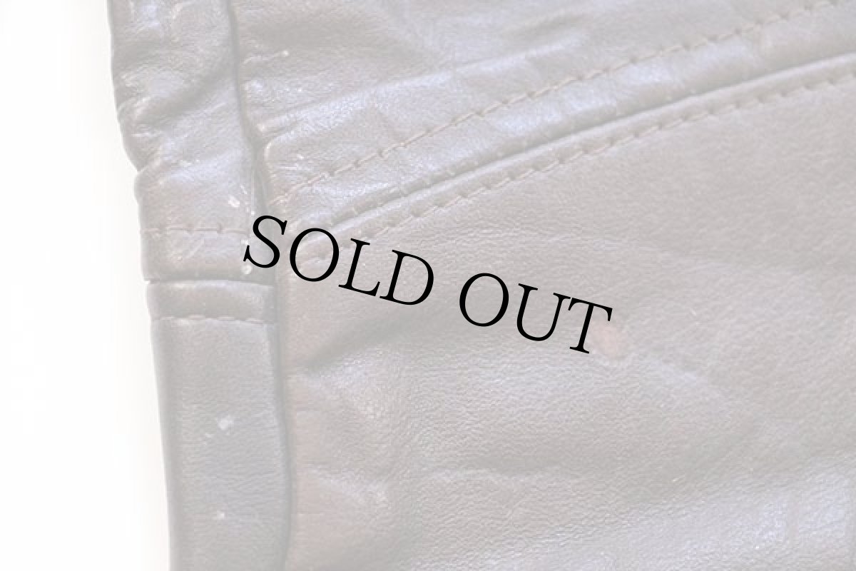 画像9: 70s AMF Harley-Davidsonハーレー ダビッドソン レザーパンツ 茶 w32 (9)