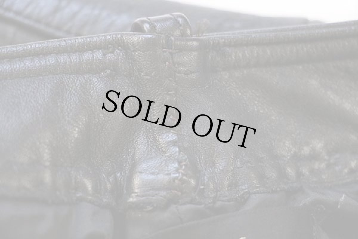 画像8: 80s Hein Gericke Harley-Davidsonハーレー ダビッドソン レザーパンツ 黒 w29 (8)