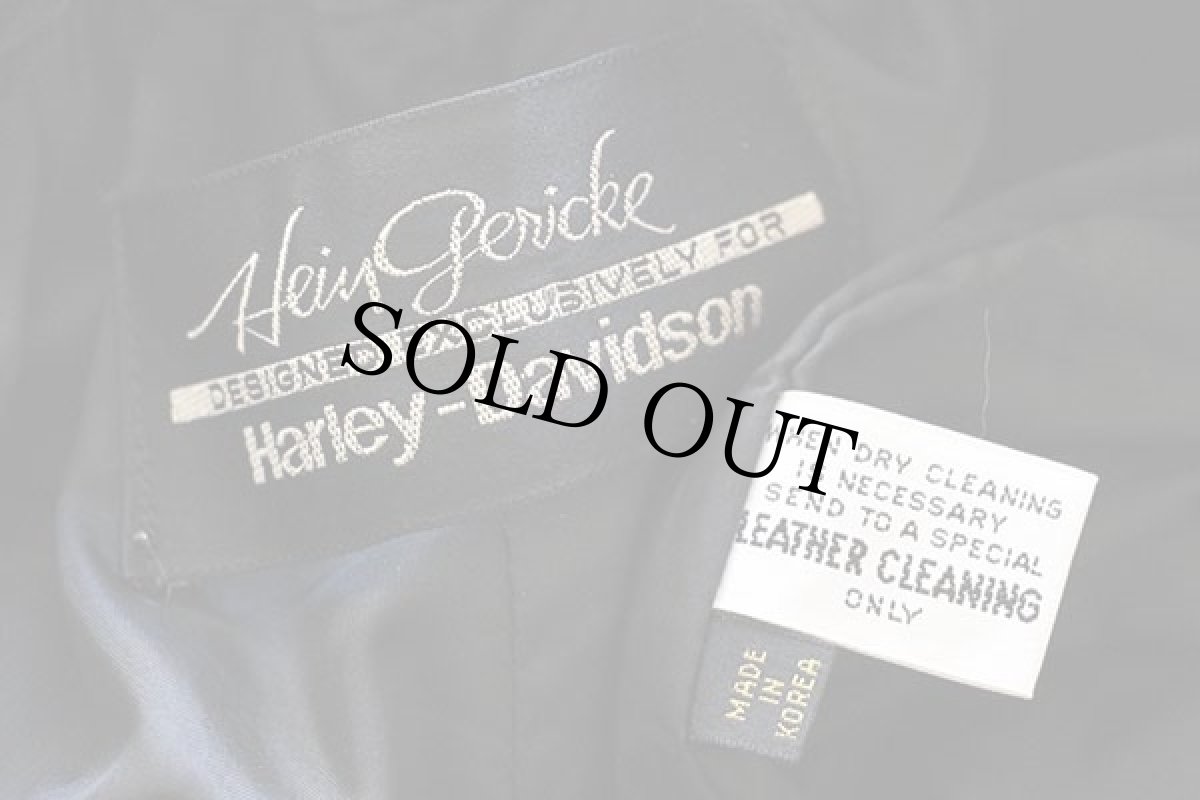 画像6: 80s Hein Gericke Harley-Davidsonハーレー ダビッドソン レザーパンツ 黒 w29 (6)