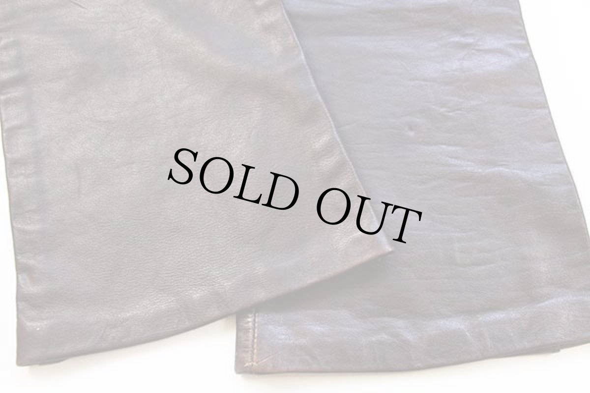 画像8: 70s AMF Harley-Davidsonハーレー ダビッドソン レザーパンツ 茶 w32 (8)