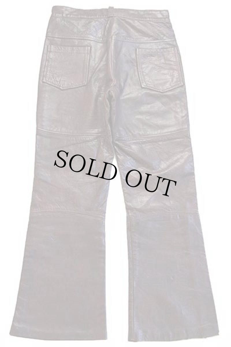 画像3: 70s AMF Harley-Davidsonハーレー ダビッドソン レザーパンツ 茶 w32 (3)