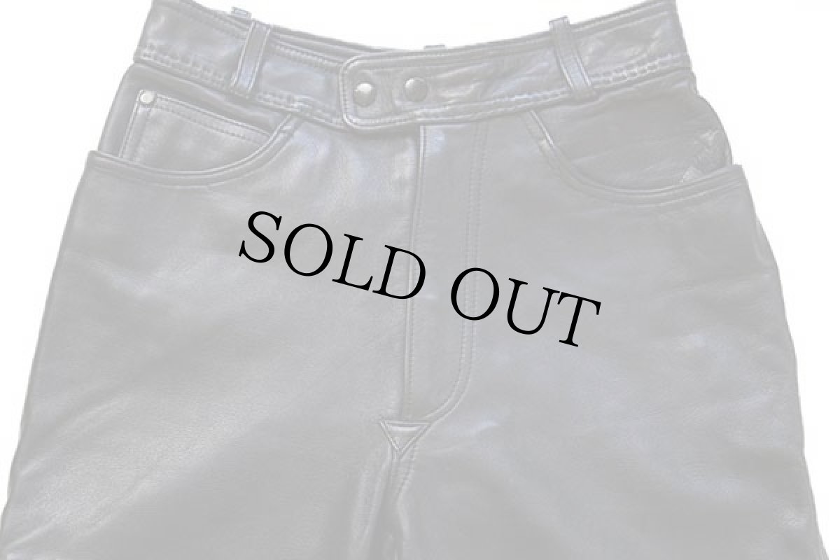 画像4: 80s Hein Gericke Harley-Davidsonハーレー ダビッドソン レザーパンツ 黒 w29 (4)