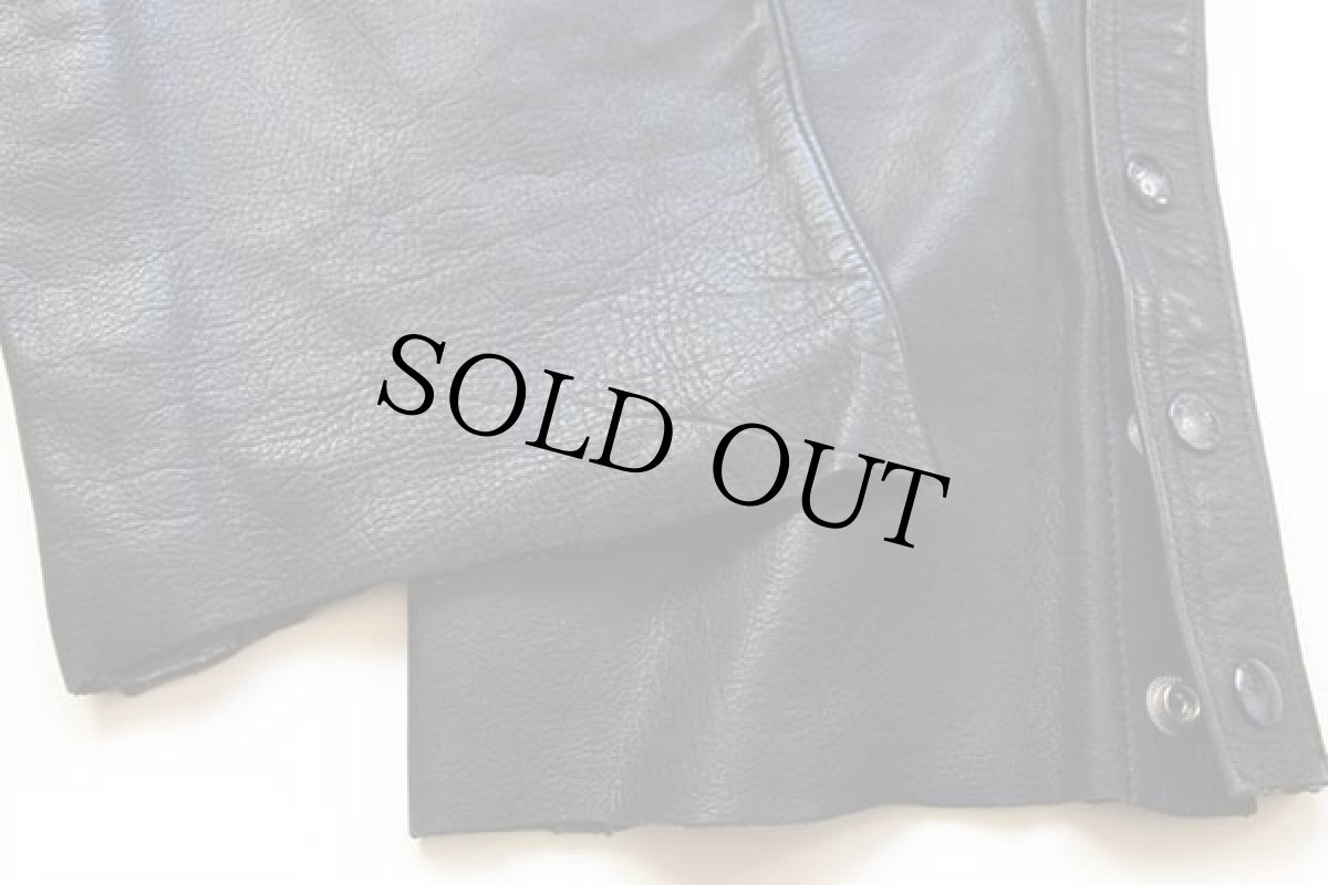 画像7: 80s Hein Gericke Harley-Davidsonハーレー ダビッドソン レザーパンツ 黒 w29 (7)